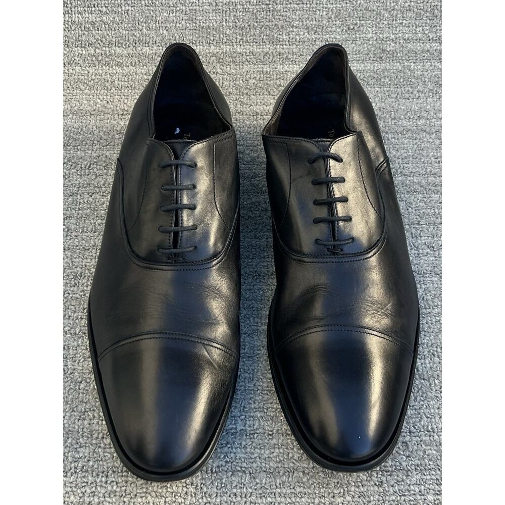 TO BOOT NEW YORK Southpoint Cap Toe Oxford Black Leather Men's Size 11.5 US